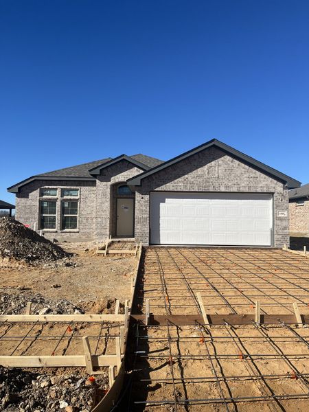 In-progress construction of a new home in Trail Creek, Cleburne, TX (Image 4).