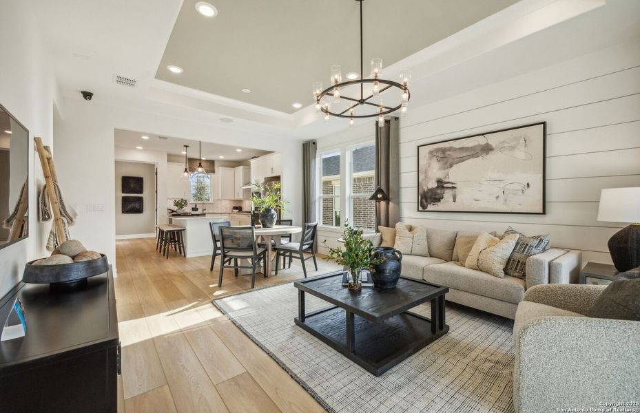 Furnished interior view inside a new home in Del Webb New Braunfels at Veramendi, New Braunfels (Image 7).