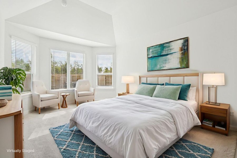 Furnished interior view inside a new home in Stewart's Ranch, Conroe (Image 8).