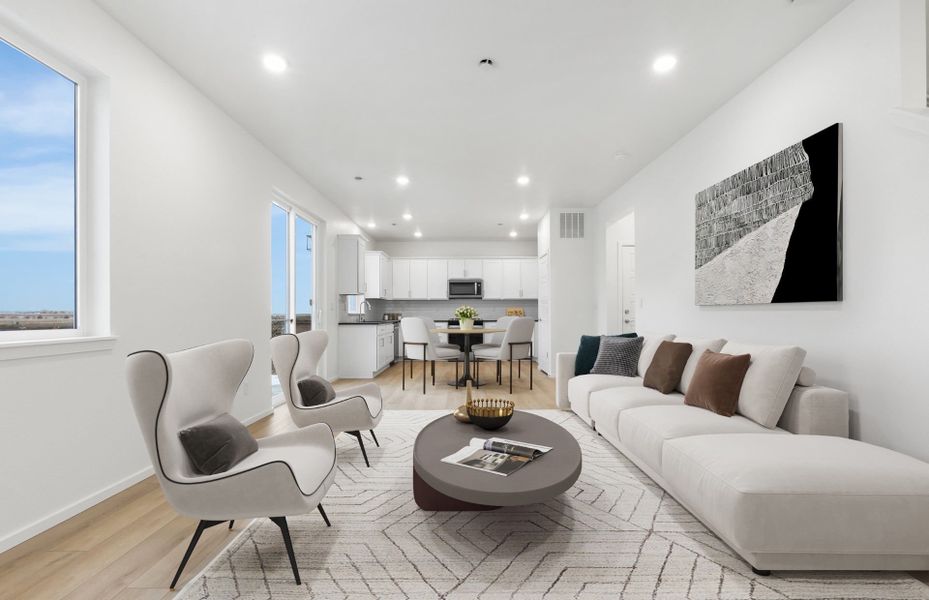 Representative furnished interior of a home built from the Topaz by Pulte Homes in Wolf Creek Run West, Strasburg (Image 10).