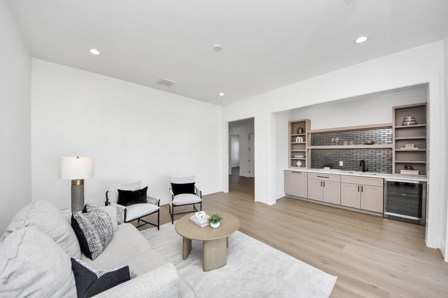 Furnished interior view inside a new home in , Houston (Image 12).