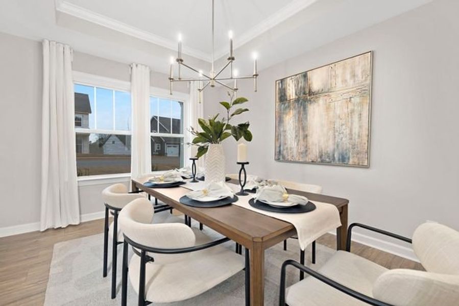 Representative furnished interior of a home built from the Kensington by True Homes in Wheatfield Estates, Statesville (Image 10).