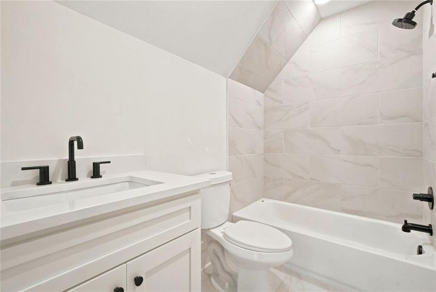 Furnished interior view inside a new home in , White (Image 8). Furnished interior view inside a new home in , White (Image 8).