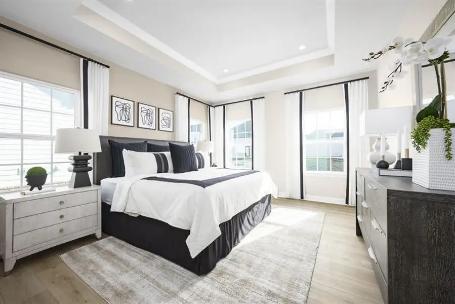Representative furnished interior of a home built from the Greenwood by Ryan Homes in Windsor Estates, Walhalla (Image 11).
