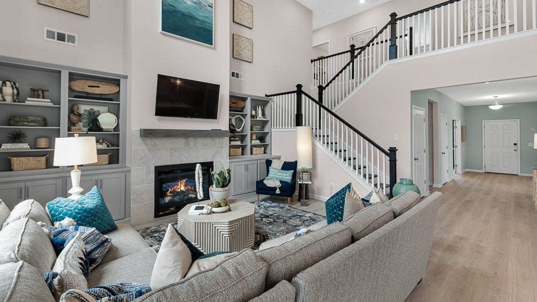 Furnished interior view inside a new home in Stratford Hills, Ball Ground (Image 5). Furnished interior view inside a new home in Stratford Hills, Ball Ground (Image 5).