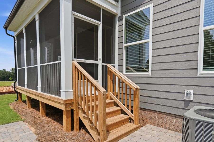 Exterior details and patio area of a home in Waterford Commons, Rock Hill (Image 22). Exterior details and patio area of a home in Waterford Commons, Rock Hill (Image 22).