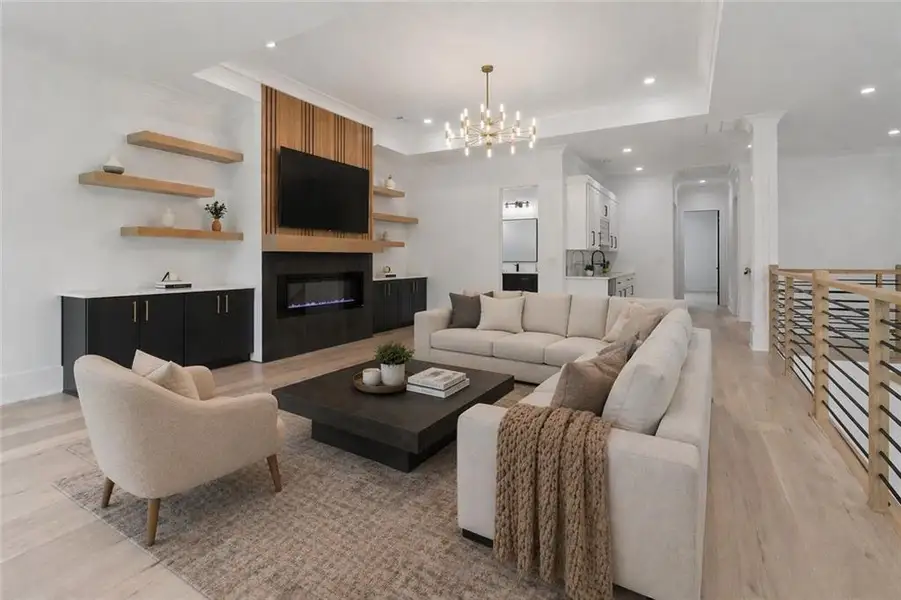 Furnished interior view inside a new home in , Dacula (Image 8).