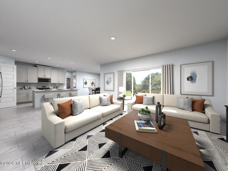 Furnished interior view inside a new home in Azalea Creek, Jacksonville (Image 6).