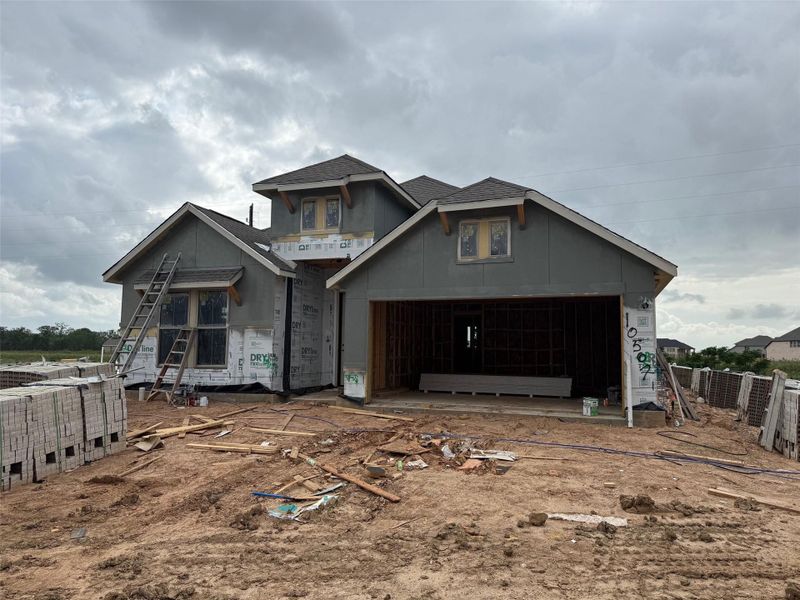 In-progress construction of a new home in Candela, Richmond, TX (Image 8).