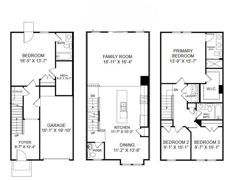 2D floor plan layout of this home in Rhetts Cove, Johns Island, SC (Image 4).