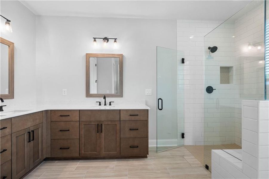 Furnished interior view inside a new home in Promenade at Sawnee Village, Cumming (Image 12).