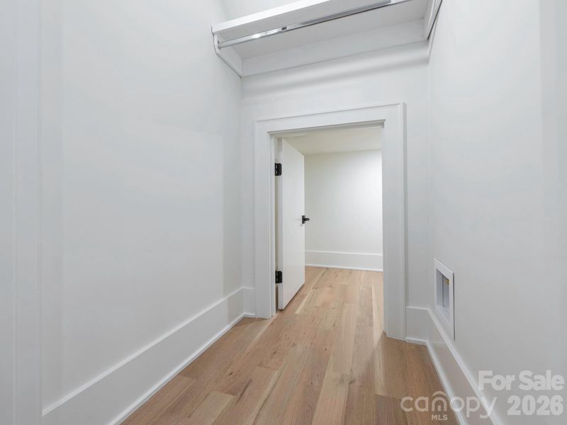 Main level under stair storage