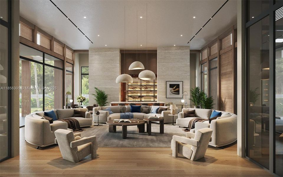 Furnished interior view inside a new home in , Southwest Ranches (Image 5). Furnished interior view inside a new home in , Southwest Ranches (Image 5).