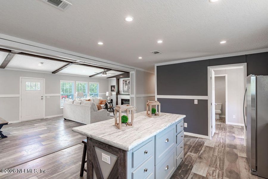 Furnished interior view inside a new home in , Florahome (Image 13).