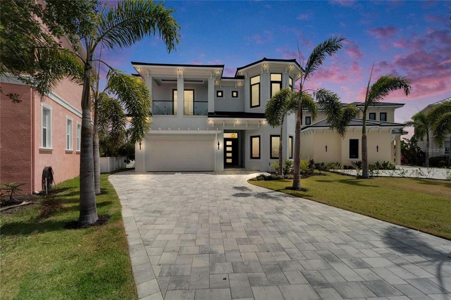 Front exterior of a new home in , Apollo Beach, FL, highlighting curb appeal (Image 35).