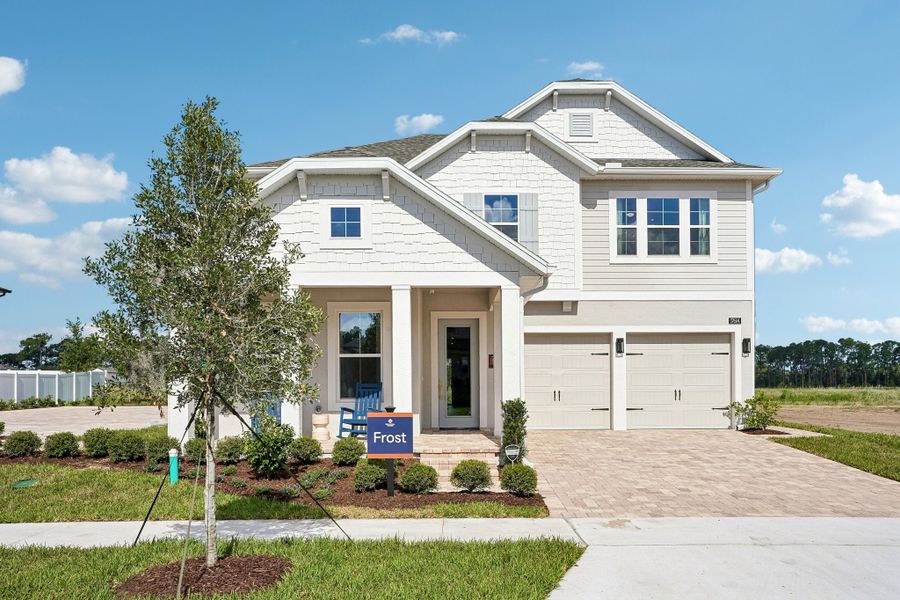 Representative exterior photo of a completed home built from the Frost by Rockwell Homes in Northlake at Ovation, Winter Garden, FL (Image 26).