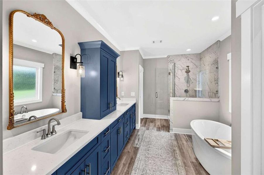 Furnished interior view inside a new home in , Hoschton (Image 13).