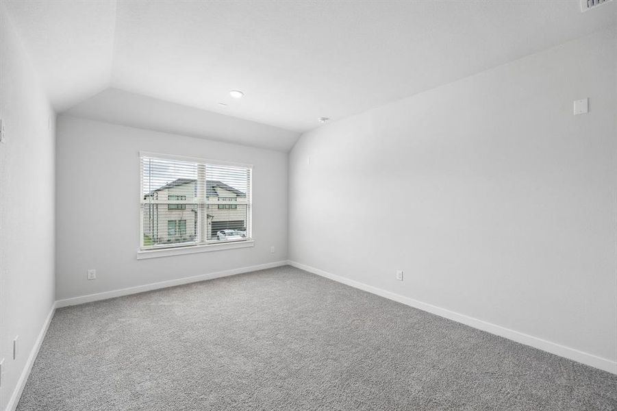 Media Room in the Winters home plan by Trophy Signature Homes – REPRESENTATIVE PHOTO