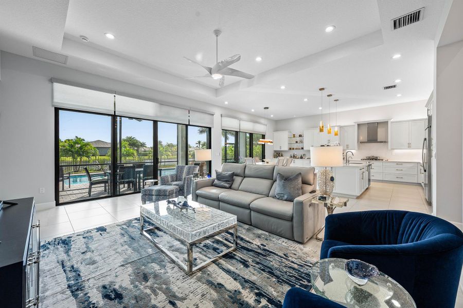 Furnished interior view inside a new home in Valencia Grand, Boynton Beach (Image 12). Furnished interior view inside a new home in Valencia Grand, Boynton Beach (Image 12).
