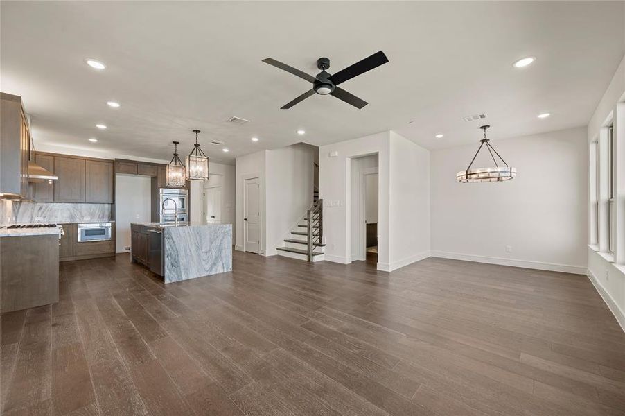 The open concept design of our Palmer plan is an entertainers dream home!