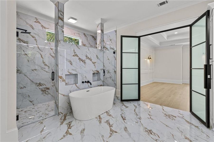 Furnished interior view inside a new home in , Monroe (Image 9).