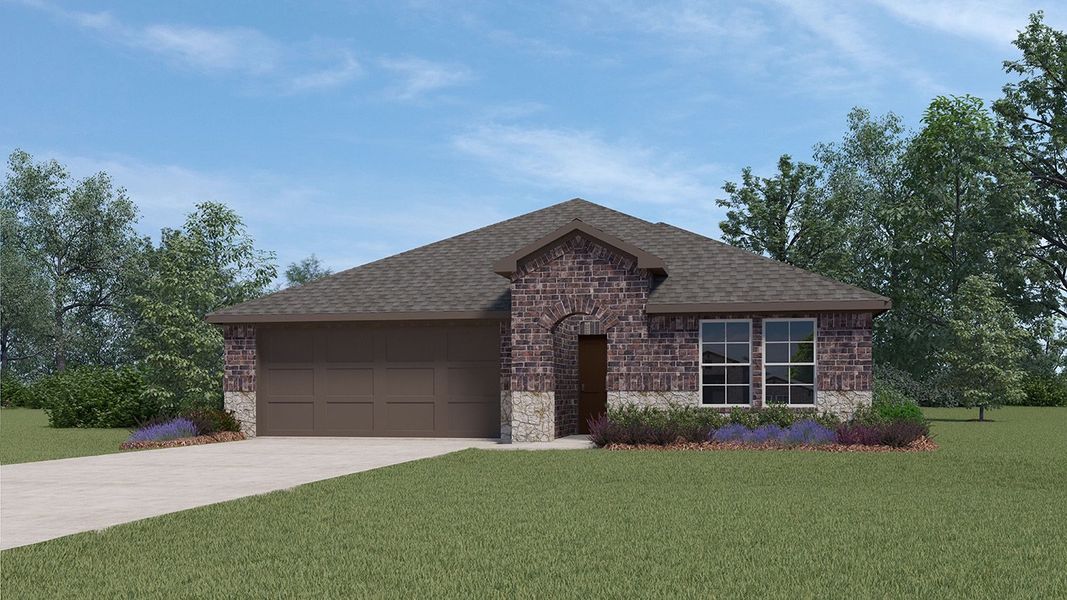 Representative exterior photo of a completed home built from the X40L Lakeway by D.R. Horton in Valor Farms, Royse City, TX (Image 2).