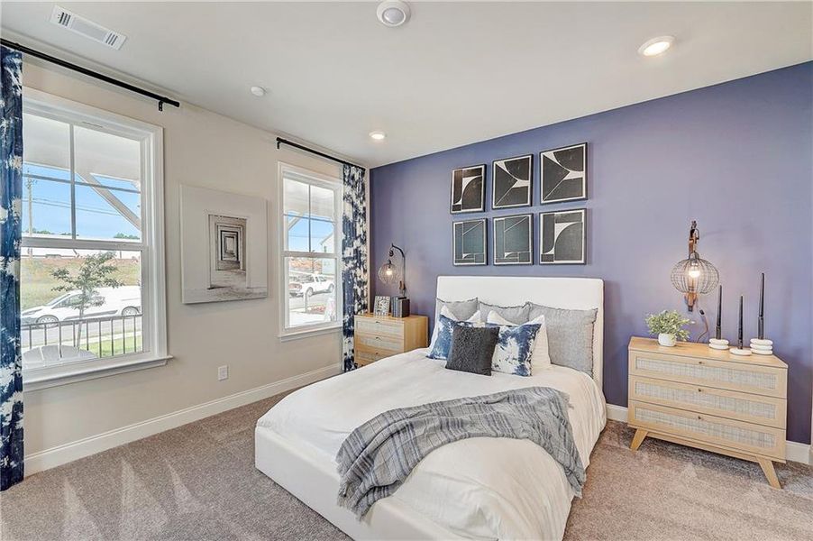 Furnished interior view inside a new home in Bailey Fence, Dacula (Image 50).