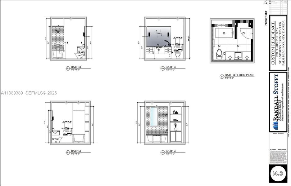2D floor plan layout of this home in , Boca Raton, FL (Image 5).