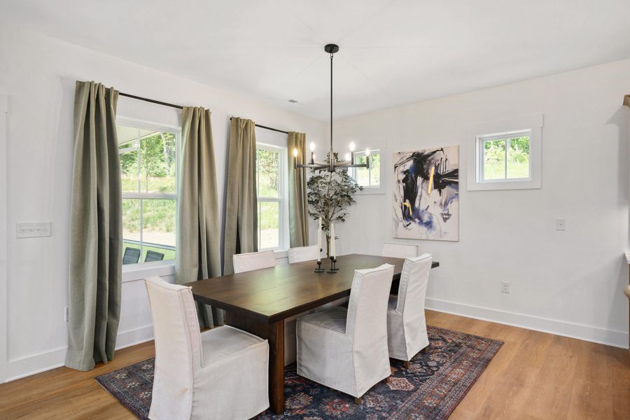 Representative furnished interior of a home built from the Lucky by Garman Homes in Golden Gate, High Point (Image 6).