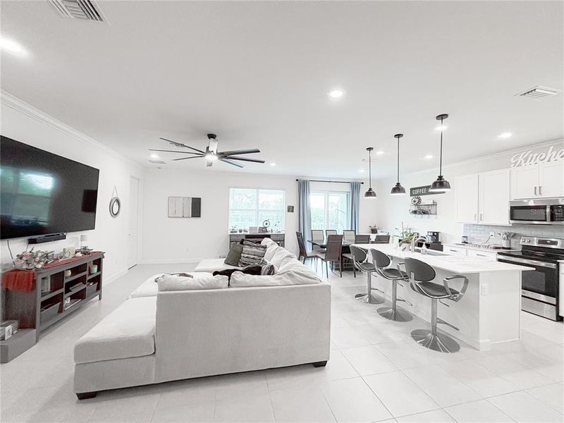 Furnished interior view inside a new home in , Palm Bay (Image 14). Furnished interior view inside a new home in , Palm Bay (Image 14).