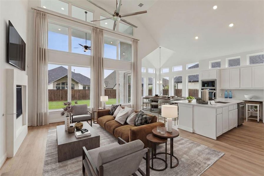 Furnished interior view inside a new home in Somercrest, Midlothian (Image 11).