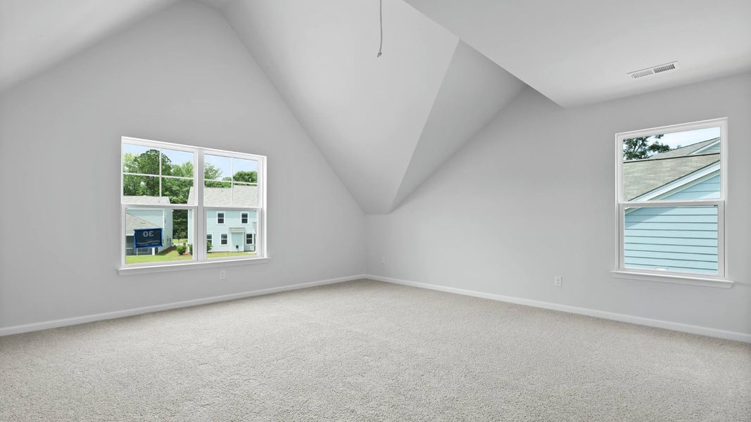 Representative unfurnished interior of a home built from the FORRESTER by D.R. Horton in Founders Corner, Summerville (Image 17).