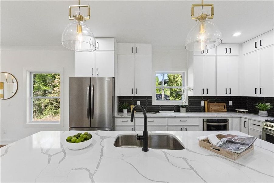 Furnished interior view inside a new home in , Decatur (Image 40).