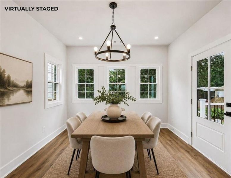 Furnished interior view inside a new home in , Flowery Branch (Image 12).