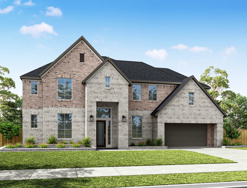 Representative exterior photo of a completed home built from the Bogata by Tri Pointe Homes in Evergrove, Richmond, TX (Image 18).