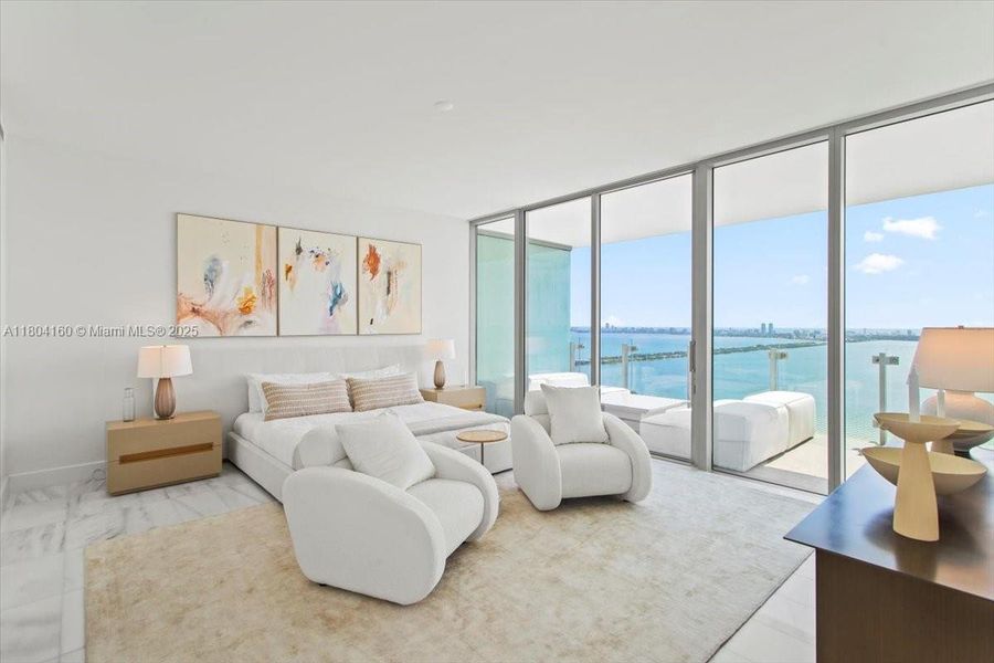 Furnished interior view inside a new home in , Miami (Image 32).