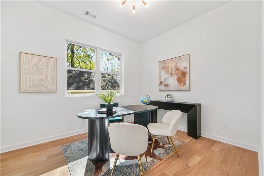 Furnished interior view inside a new home in , Atlanta (Image 7). Furnished interior view inside a new home in , Atlanta (Image 7).