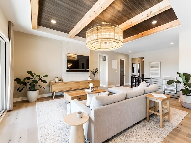 Furnished interior view inside a new home in Hidden Fields, Hoschton (Image 44).