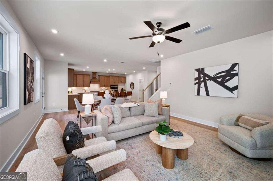 Furnished interior view inside a new home in The Paddocks at Doc Hughes, Buford (Image 39). Furnished interior view inside a new home in The Paddocks at Doc Hughes, Buford (Image 39).