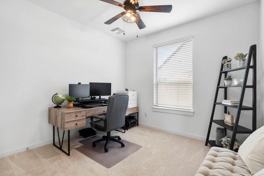 Second bedroom downstairs - being used as an office Second bedroom downstairs - being used as an office