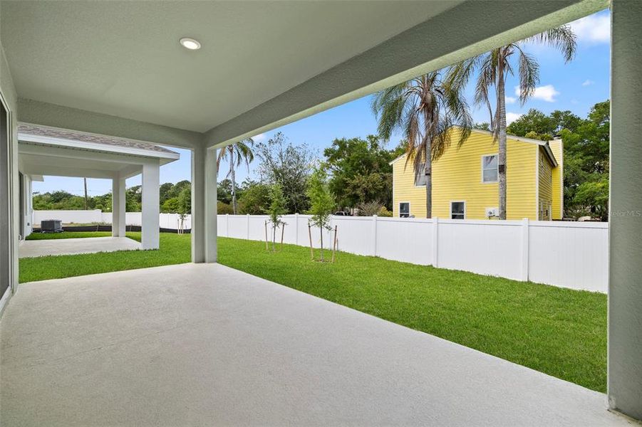 Rear Covered Lanai / View