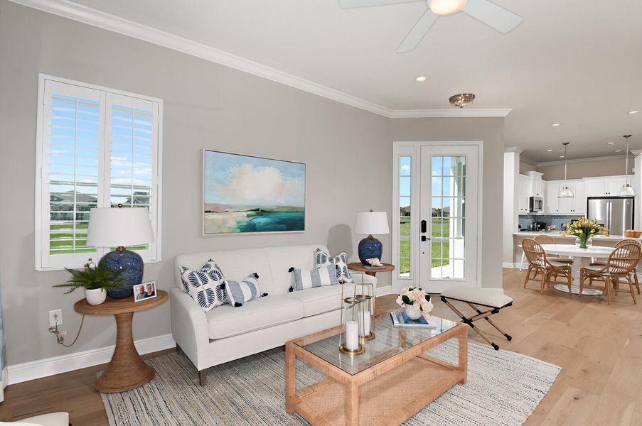 Furnished interior view inside a new home in Kings Gate, Punta Gorda (Image 7).