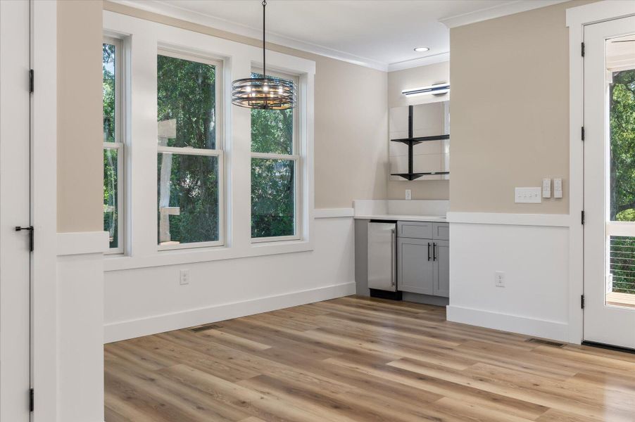 Furnished interior view inside a new home in , Charleston (Image 8).