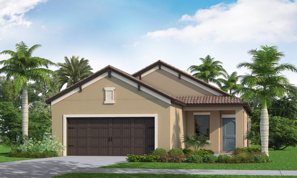Representative exterior photo of a completed home built from the Patriot by Neal Communities in Vicenza, Venice, FL (Image 2).