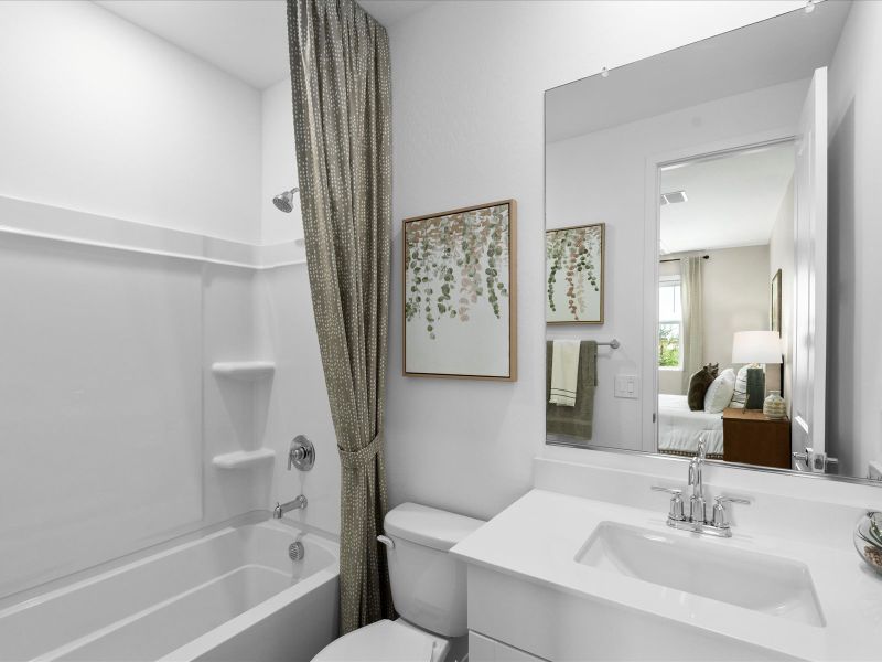 Furnished interior view inside a new home in Silva Farms - Estate Series, Goodyear (Image 26).