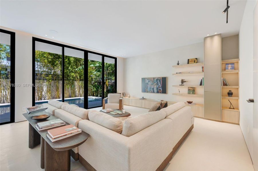 Furnished interior view inside a new home in , Miami (Image 10).