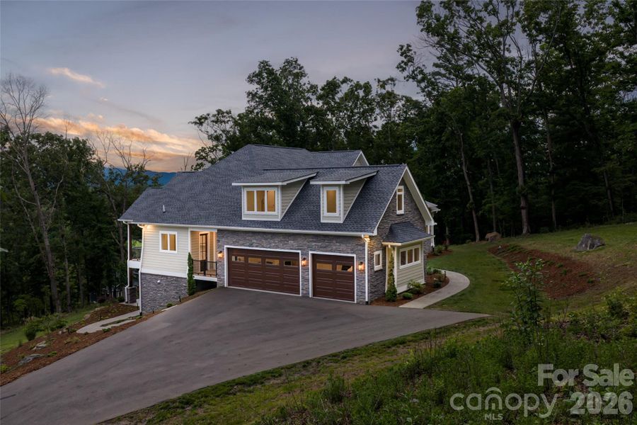 Front exterior of a new home in , Alexander, NC, highlighting curb appeal (Image 27).