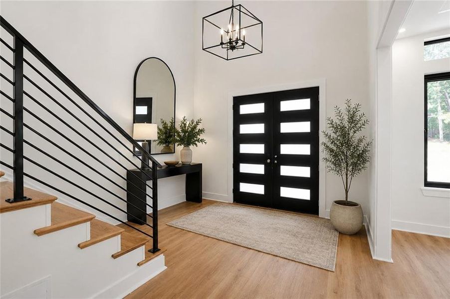 Furnished interior view inside a new home in , Atlanta (Image 11).