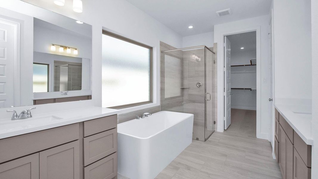 Furnished interior view inside a new home in The Highlands, Porter (Image 7).