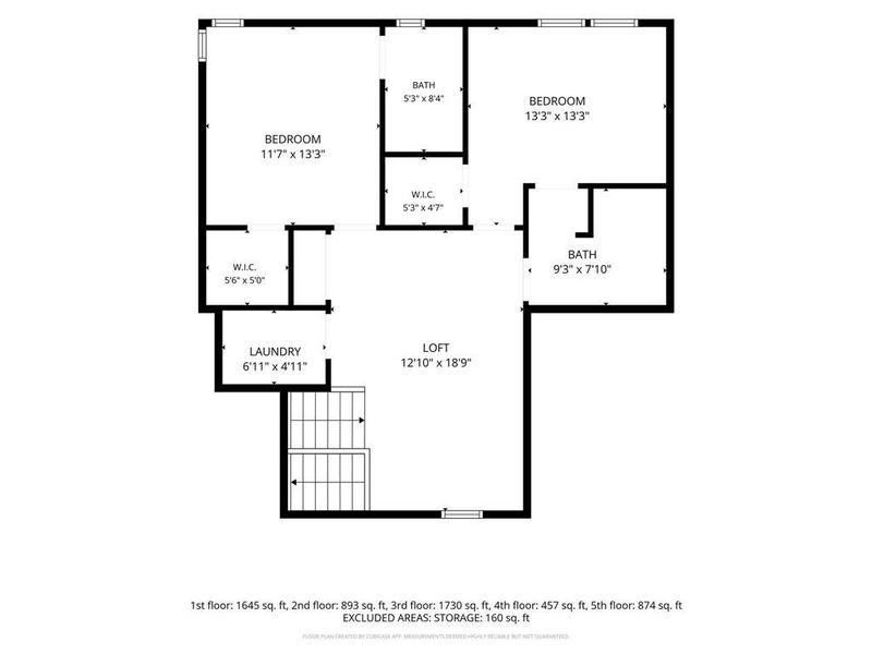 2D floor plan layout of this home in , Roswell, GA (Image 6).